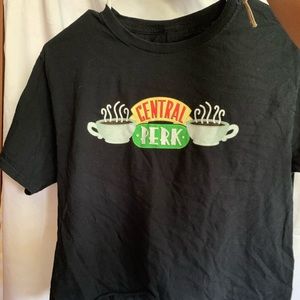 F•R•I•E•N•D•S black central perk crop top